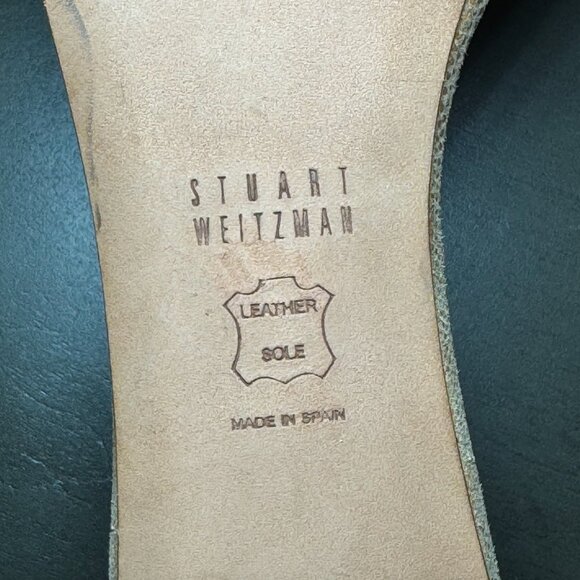 Stuart Weitzman Nunaked Heel Nappa Leather Ankle Strap Sandal wedding career 10 - Picture 9 of 10